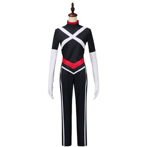 Anime Hazbin Hotel Vaggie Cosplay Costume Black Full Combat Uniform Halloween Clothing