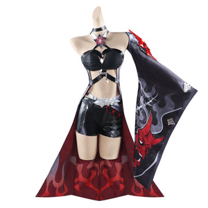Honkai Star Rail Acheron Red Cosplay Costume Sexy Sweet Battle Uniform Halloween Party Role Play Clothing