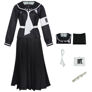 Hundred Line Last Defense Academy Shizukuhara Hiruko Cosplay Costume Sailor Suit