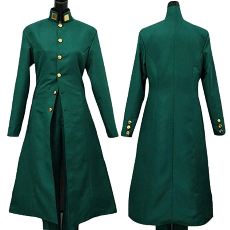 JoJo's Bizarre Adventure Kakyoin Tenmei Cosplay Green Combat Suit ...