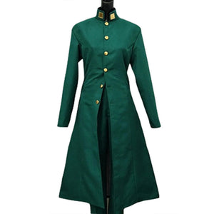 JoJo's Bizarre Adventure Kakyoin Tenmei Cosplay Costume Green Coat Windbreaker Battle suit