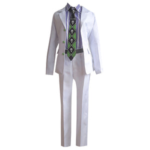 Anime JoJo's Bizarre Adventure Kira Yoshikage Cosplay Costume Multi Style Suit Set