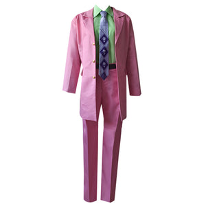 Anime JoJo's Bizarre Adventure Kira Yoshikage Cosplay Costume Multi Style Suit Set