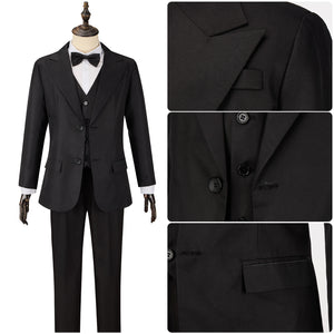 Joker 2 The Joker Black Suit Cosplay Costume Jacket Banquet Dress Set Halloween Uniform