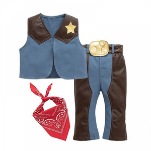 Kids Cowboy Clothing for Boys Cosplay Costumes Birthday Party Christmas Halloween Dress up Gift