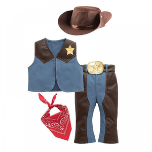 Kids Cowboy Clothing for Boys Cosplay Costumes Birthday Party Christmas Halloween Dress up Gift