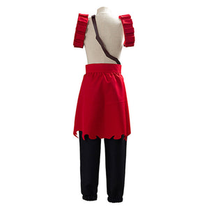 Kirishima Eijiro Cosplay Costume Red Combat Suit Retro Pirate Pants with Accessories