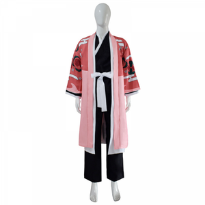 Shinigami Kyoraku Shunsui Cosplay Costume Men Cape Kimono Warrior Battle Suit