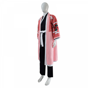 Shinigami Kyoraku Shunsui Cosplay Costume Men Cape Kimono Warrior Battle Suit