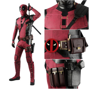 Marvel Comics Deadpool 2 Wade Wilson Cosplay Costume Version C for Halloween Carnival