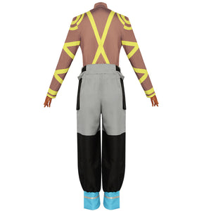 Fire Force Occitane Montgomery Cosplay Costume Work Uniform Halloween Set