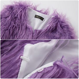 Monster High Clawdeen Wolf Cosplay Costume Purple Sweater Jacket Halloween Outfit