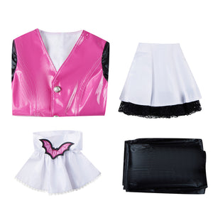 Monster High Draculaura Cosplay Costume Pink Uniform Set Halloween Outfit