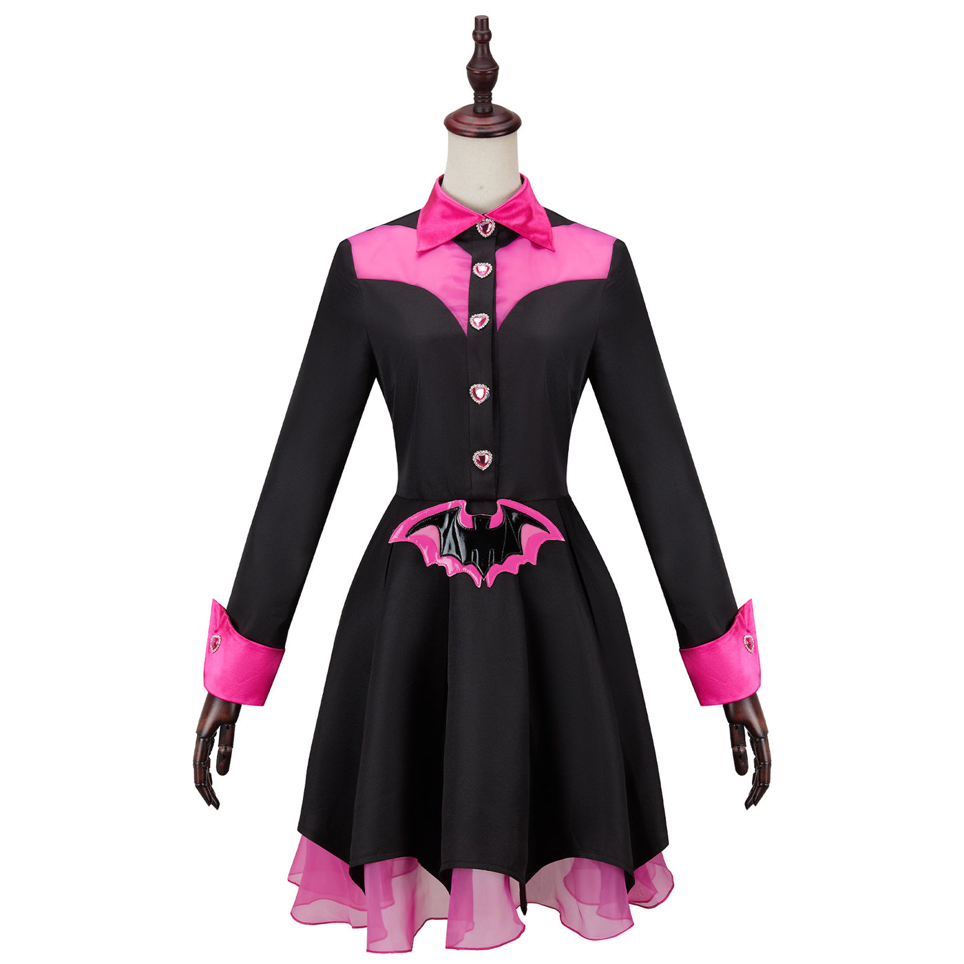 Monster High Draculaura Cosplay Costume Black Gauze Dress Campus Uniform  -Cosplayflying