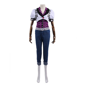 Monster High Operetta Cosplay Costume Complete Set of White Top and Jeans Halloween Carnival Uniforms