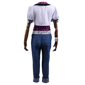 Monster High Operetta Cosplay Costume Complete Set of White Top and Jeans Halloween Carnival Uniforms