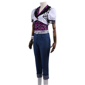 Monster High Operetta Cosplay Costume Complete Set of White Top and Jeans Halloween Carnival Uniforms