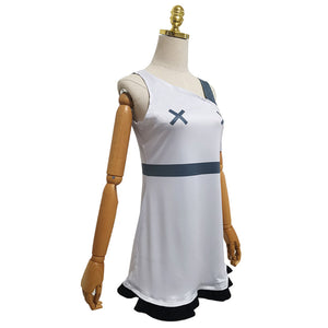 Anime Hazbin Hotel Vaggie Cosplay Costume White Summer Loose Camisole Skirt For Breathability