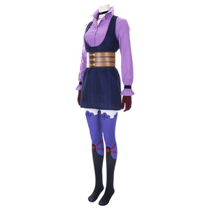 My Hero Academia Todoroki Shouto Cosplay Costume Women Purple School Uniform Suit Dress Halloween Outfit