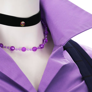 My Hero Academia Todoroki Shouto Cosplay Costume Women Purple School Uniform Suit Dress Halloween Outfit