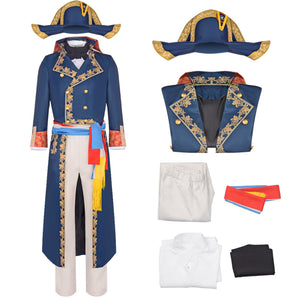 Movie Napoleon Cosplay Costume Medieval Renaissance Palace Retro Uniform