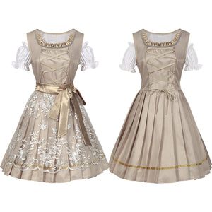 Maid Dress Bavarian German Beer Festival Cosplay Costume Women Palace Clothing