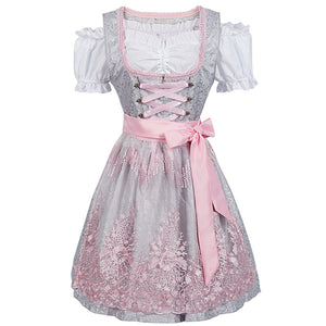 Cute Sexy Maid Outfit Bavarian German Beer Festival Cosplay Costume Court Skirt