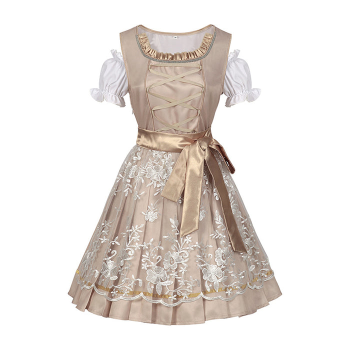 Maid Dress Bavarian German Beer Festival Cosplay Costume Women Palace Clothing