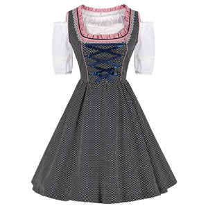 Bavarian German Beer Festival Cosplay Costume Maid Uniform Fluffy Skirt Halloween Clothing