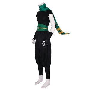 Super Mario Game Princess Peach Showtime Cosplay Costume Green Ninja Outfit