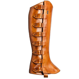 Retro Medieval Renaissance Shin Guards Leg Sets PU Leather Adjustable Leg Guards