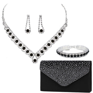 Retro Rhinestone Silver Jewelry Sets Women Satin Silver Shawls and Wraps with Buckle for Wedding Bridal Party Evening Dresses