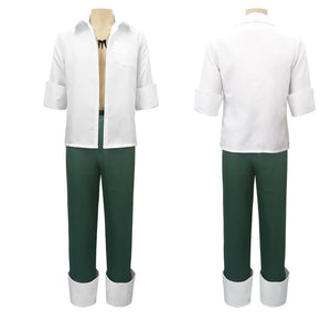 Anime Shaman King Yoh Asakura Cosplay Costume Adult Shirt Pants Suit Halloween