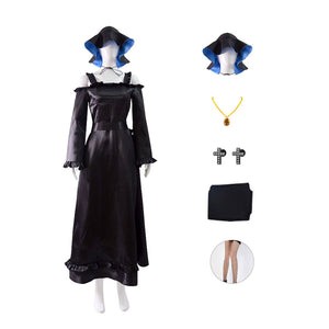 Anime The Duke of Death and His Maid Alice Cosplay Costume Complete Set of Black Dress