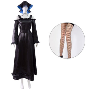 Anime The Duke of Death and His Maid Alice Cosplay Costume Complete Set of Black Dress