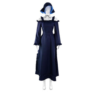 Anime The Duke of Death and His Maid Alice Cosplay Costume Complete Set of Black Dress