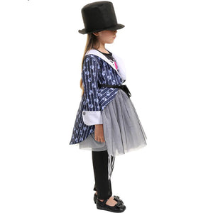 Skeleton Girl Performance Clothing Cosplay Costume Magician Halloween Party Uniform