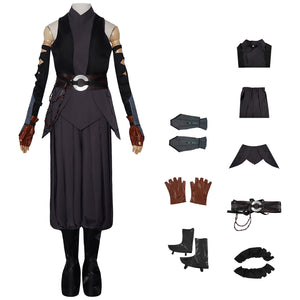 Star Film Wars Ahsoka Tano Cosplay Costume Accessories Black Full Set