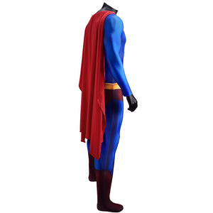 DC Film JLA Superman Man of Steel Clark Kent Jumpsuit Cosplay Costume