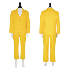 The Fall Guy Colt Seavers Cosplay Costumes Yellow Leather Suit Set Halloween Clothing