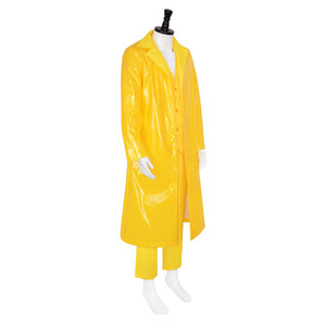 The Fall Guy Colt Seavers Cosplay Costumes Yellow Leather Suit Set Halloween Clothing