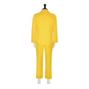 The Fall Guy Colt Seavers Cosplay Costumes Yellow Leather Suit Set Halloween Clothing