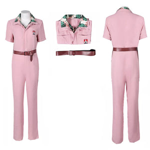 The Fall Guy Jody Moreno Cosplay Costume Pink Jumpsuit Printing Set Halloween Clothing