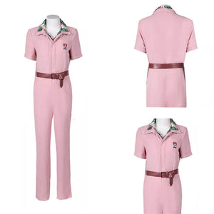 The Fall Guy Jody Moreno Cosplay Costume Pink Jumpsuit Printing Set Halloween Clothing