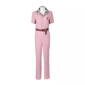 The Fall Guy Jody Moreno Cosplay Costume Pink Jumpsuit Printing Set Halloween Clothing