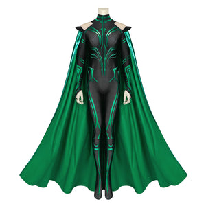 Thor 3 Ragnarok Trailer Hela Cosplay Costume Women Jumpsuit Halloween Uniform