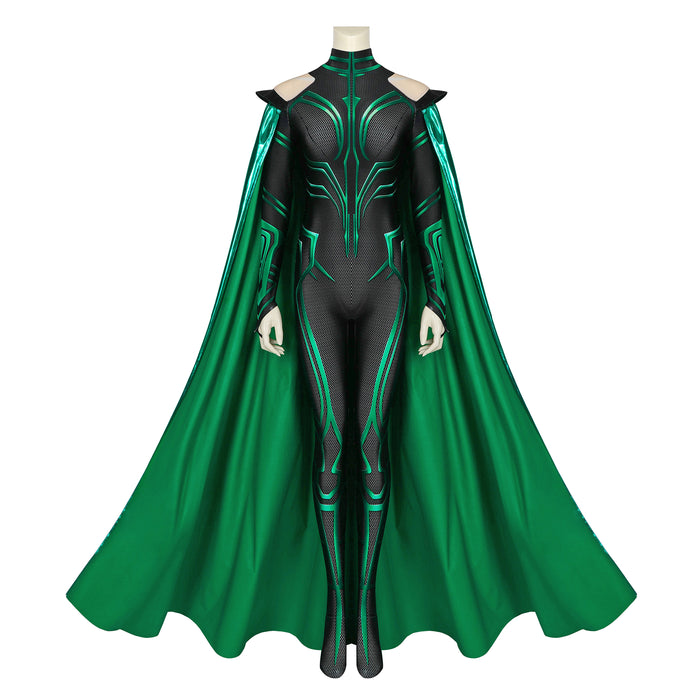 Thor 3 Ragnarok Trailer Hela Cosplay Costume Women Jumpsuit Halloween Uniform