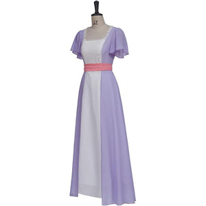 Titanic Rose Cosplay Costume Purple Elegant Long Skirt Stage Performance Clothing