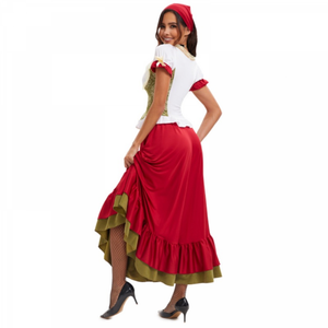 German Oktoberfest Beer Girl Set Cosplay Costume Women's Dirndl Dresses Sexy Bar Party Maid Outfit