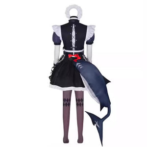 Zenless Zone Zero Ellen Joe Cosplay Costume Maid Girl Shark Clothing Halloween Set